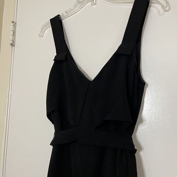 C/MEO collective black vneck sleeveless tie waist romper size XS - Picture 2 of 7